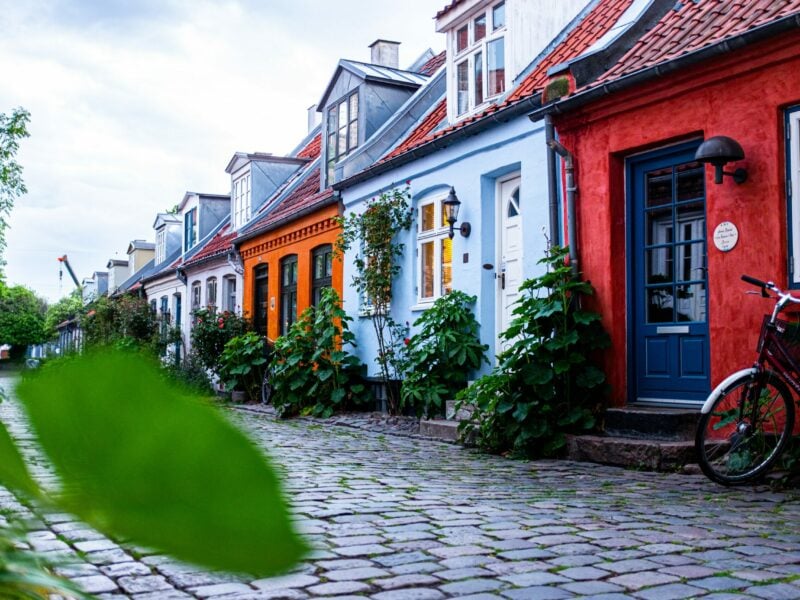 Farverige rækkehus